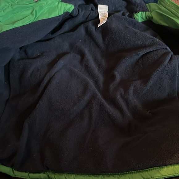 Green Puffer Jacket with Cartoon Hood - Picture 5 of 6